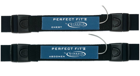 Perfect Fit II Adult Effort Belt Kit: 2 Sensors, 2-ea 45&quot; &amp; 60&quot; Straps