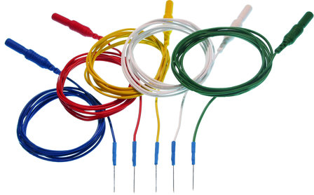 Disposable Subdermal EEG needle electrode, 4 x 6 colors