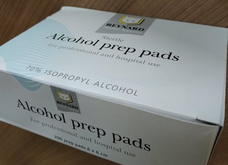 Prep Pad, Alcohol, 200/pkg