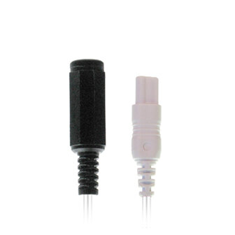 18&quot; (45 cm) Dual 1 mm (keyhole) connector to 3/32&quot; (2.5 mm) female phone connector