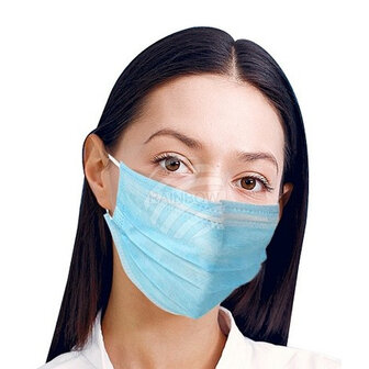 Disposable Facemask (mondkapje), 3layer, noseclip support