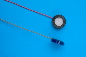 Gesinterde AgCl electrode, 8mm sensor, low profile