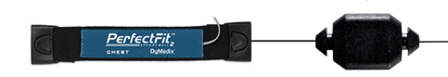 Perfect Fit II Adult Effort Belt Kit:  2 sensors, 2 ea 45&quot;, 60&quot; Straps, NOX-T3