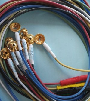 Goud Cup Electroden, korte kabel