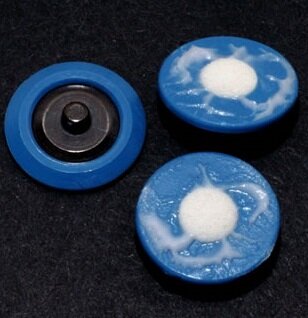 Blue ringtrodes, pregelled, snap aansluiting