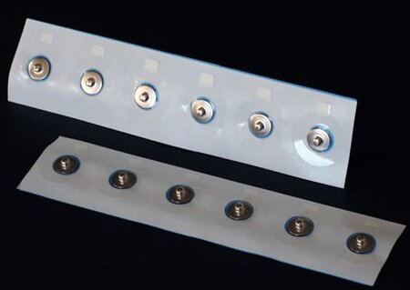 Clear plastic pregelled Electrode, 24mm