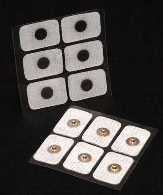 White Cloth Pregelled Electrode, snap connector