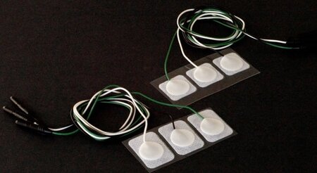 White Cloth Pregelled Leadwire Electrode