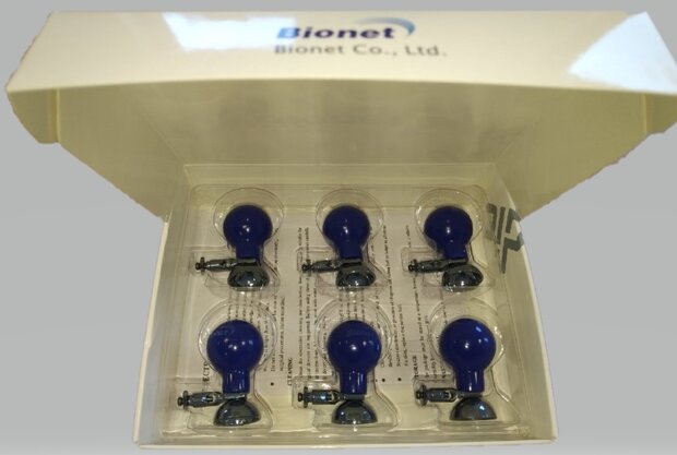Bionet, set van 6 ECG zuignap electroden