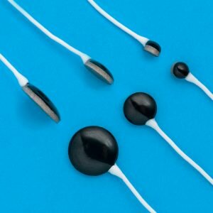 Gesinterde AgCl electrode, 6mm sensor, low profile