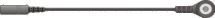 Adapterkabel, 4 mm pin naar snap, 15cm, set van 10
