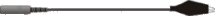 Adapterkabel, 4 mm pin naar aligatorbek, 15cm, 10 stuks