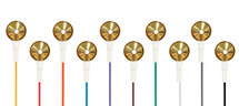 MEDIMAX Tech Goldnapfelektroden, Set von 10 StĂĽck