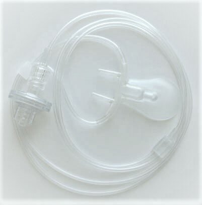 Oronasal cannula with male luer lock filter, 50/pkg