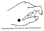 Biodots (stress dots) , setje van 100 stuks