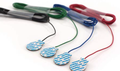Disposable 4-Disk Electrodes, 20mm diameter 1.0m leads: red, blue, green, black; 10 sets / box